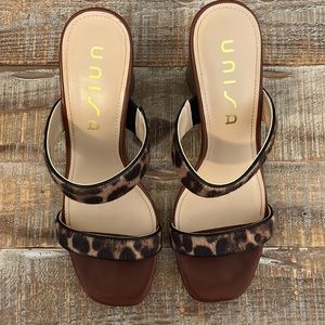 Unisa Leopard Sandals
